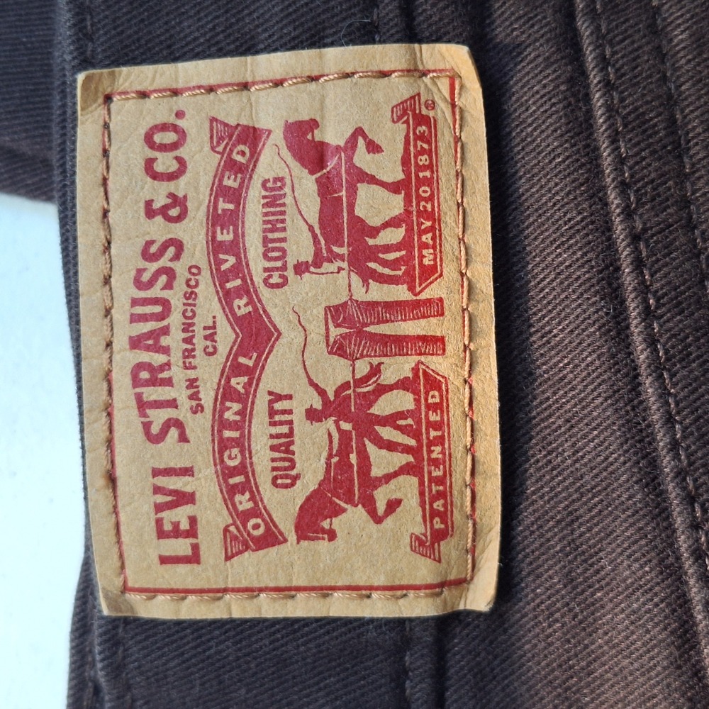 Retro Jeans Grunge Quiet Luxury Minimalist Brown Levis 314 Shaping Straight 28 - Picture 15 of 16